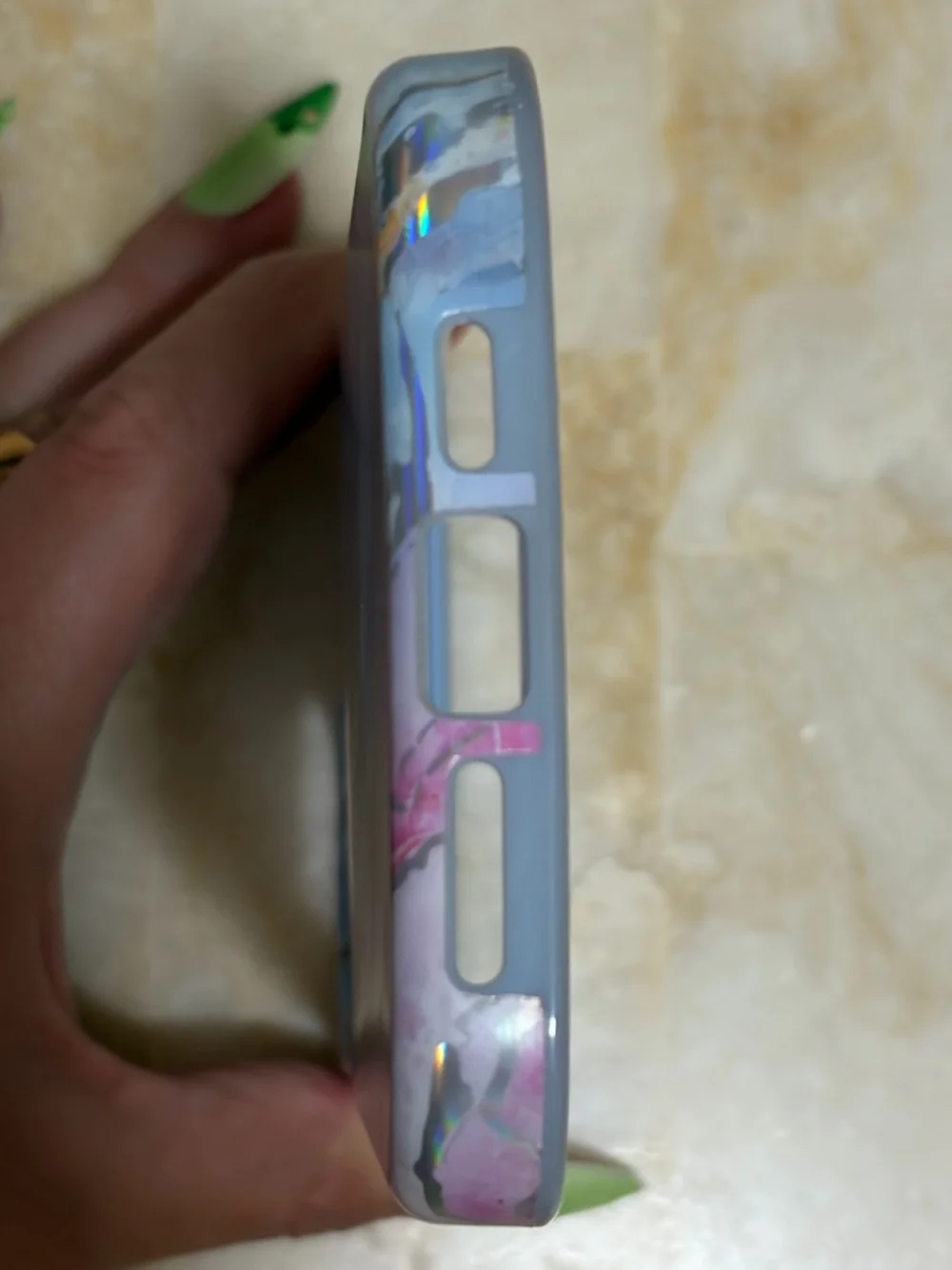 4 for $12 Holo Moonstone Marble iPhone 12 Pro Max Case